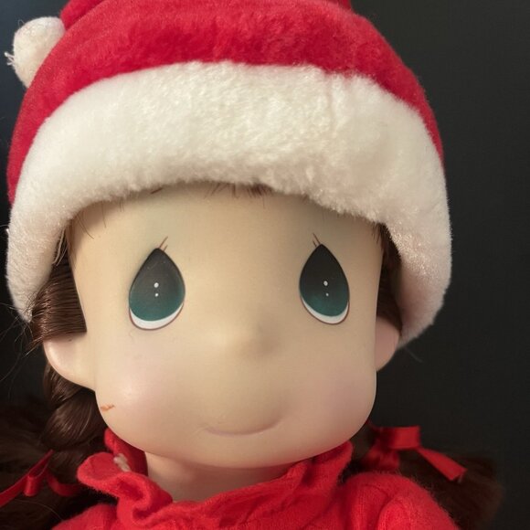 1994 Precious Moments 2 Christmas Stocking Dolls Nicole Nicholas Girl Boy *READ* - Picture 2 of 13